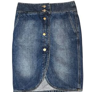 Rare Vintage Yves Saint Laurent Denim Skirt